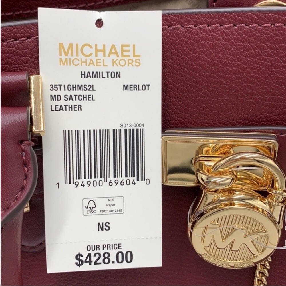New Michael Kors Hamilton Meidum Satchel
Shoulder Crossbody Bag and Wallet Set - Picture 14 of 15